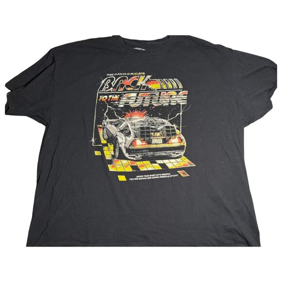 Lot of 2 BACK TO THE FUTURE Black T-Shirts by FRIGHT RAGS Men's Size 3XL - Picture 3 of 3